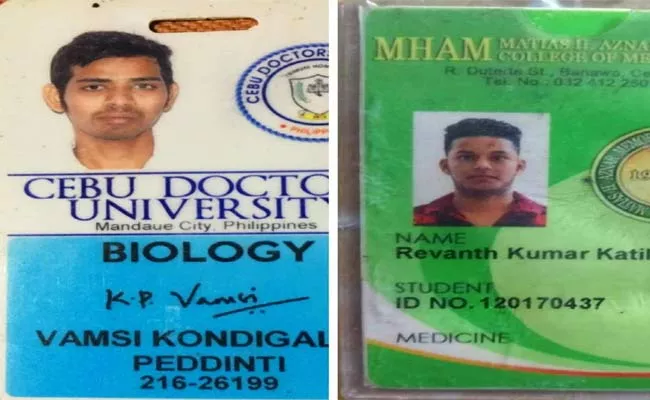 Two AP Students Lost In Road Accident At Philippine - Sakshi