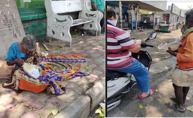 Secunderabad Man Distributes Rice And Water Packets To Poor People - Sakshi