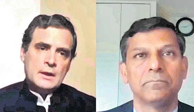 Raghuram Rajan talks to Gandhi about ways to reopen economy - Sakshi