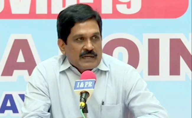 AP Covid Task Force Officer Krishnababu Talks In Press Meet In Vijayawada - Sakshi