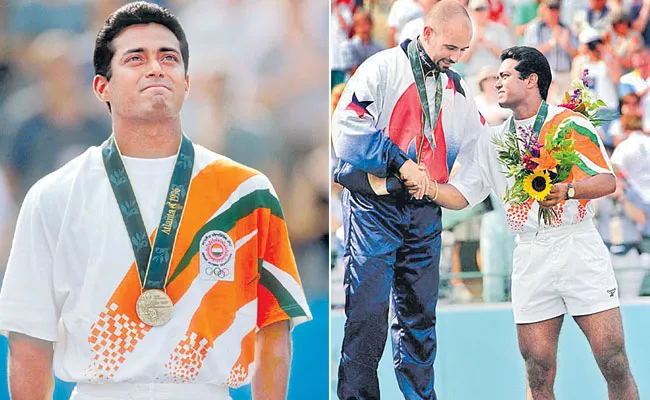 Leander Paes wins bronze at Atlanta 1996 - Sakshi