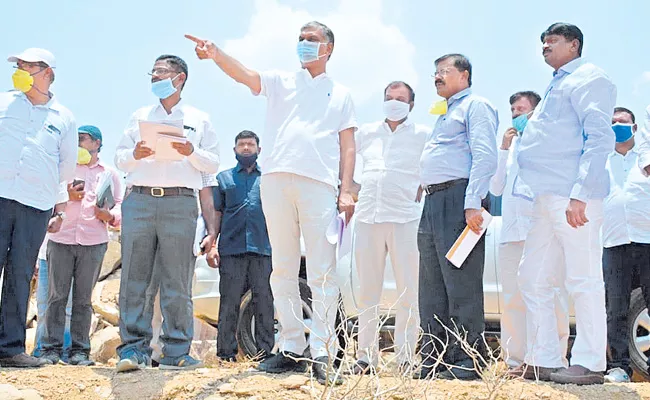 Harish Rao Visited Mallannasagar Major Canal - Sakshi