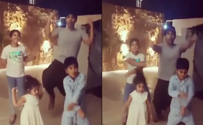 Allu Sirish Making Fun With His Brothers Children - Sakshi