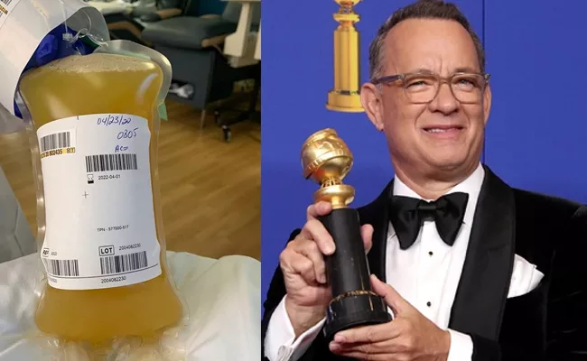 Tom Hanks donates Plasma - Sakshi