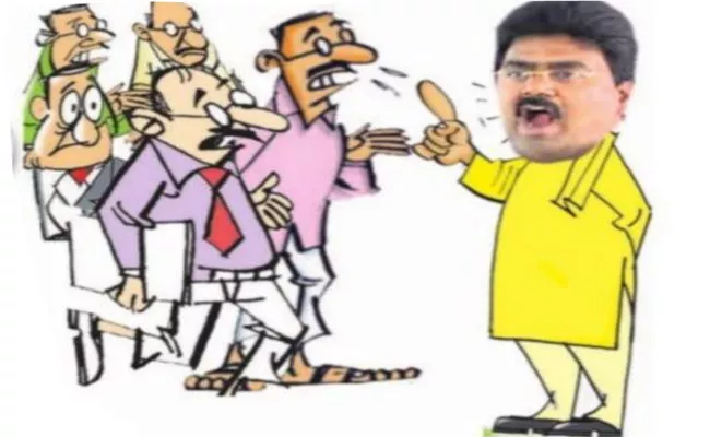 TDP Leader Kuna Ravikumar Rowdyism - Sakshi