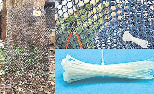 Leaf Composter with Pigeon Mesh - Sakshi