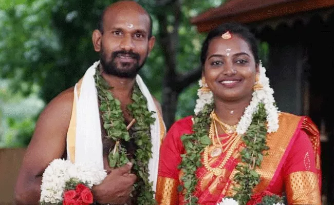 Malayalam Actor Gokulan Tied Knot to Dhanya During Lockdown - Sakshi