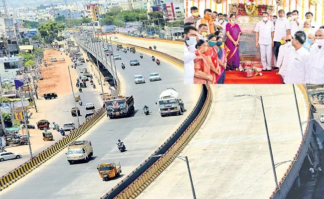 Sabitha Indra Reddy Started LB Nagar Flyover And Underpass - Sakshi