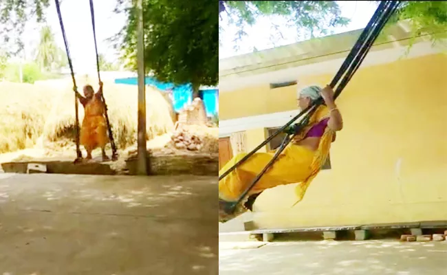 70 Years Old woman Playing With Artsy in Anantapur - Sakshi