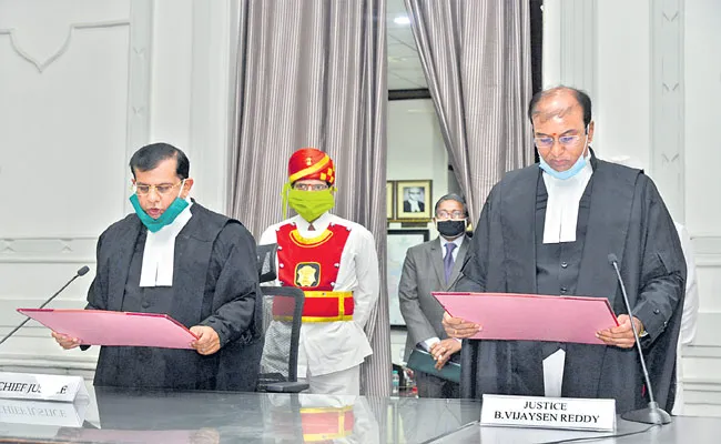 Vijaysen Reddys Oath As High Court Judge - Sakshi