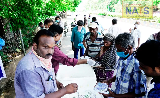 NATS Donates Food to needy in Nellore - Sakshi