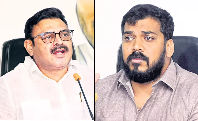 Anilkumar Yadav And Ambati Rambabu Fires On Nara Lokesh - Sakshi