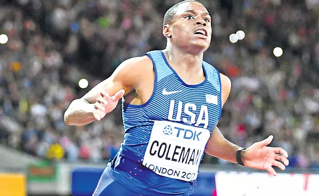 World champion Christian Coleman suspended for missing drug tests - Sakshi