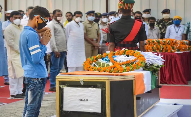 Coffins Of 20 soldiers Wrapped In Tricolour Reach Their States As Nation Bids Farewell - Sakshi