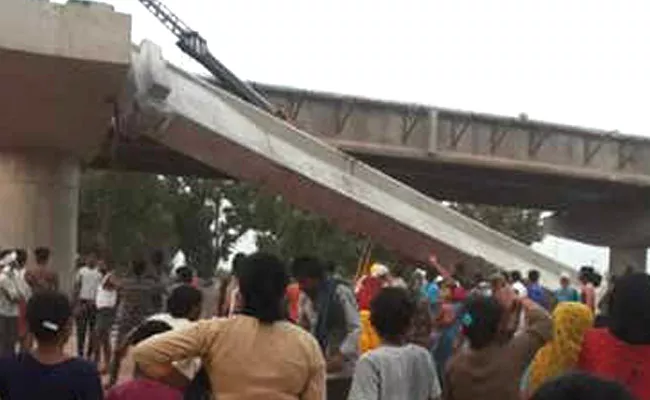 Two Dead As Under Construction Flyover Collapse  - Sakshi