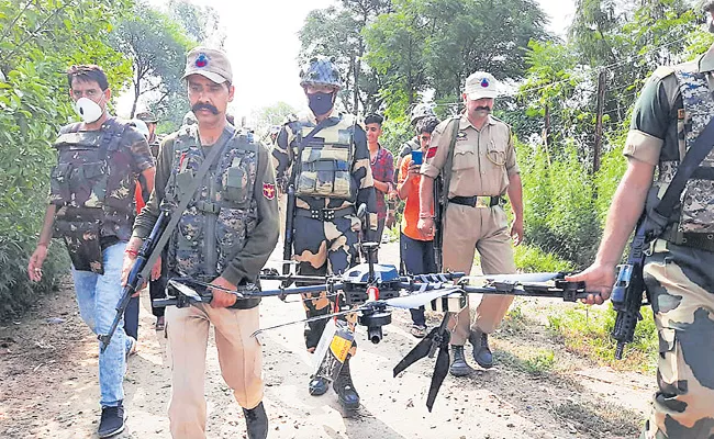 Pakistani spy drone shot down by BSF at Jammu and Kashmir in Kathua - Sakshi