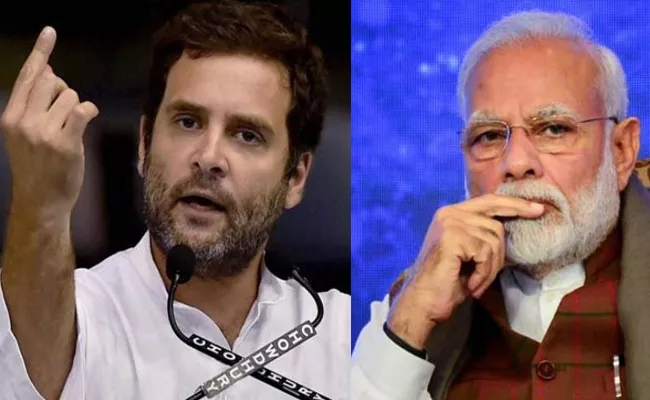 Rahul Gandhi accuses Narendra Modi of surrendering to China - Sakshi