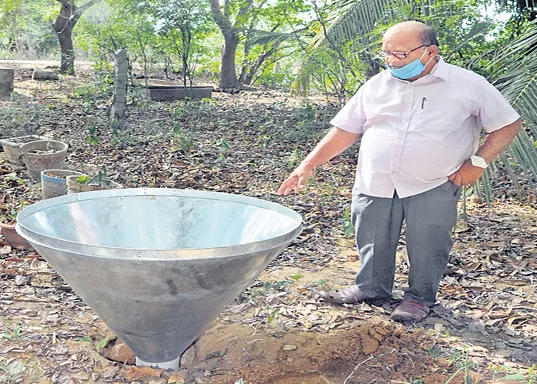 UNIQUE RAIN WATER HARVESTING METHOD - Sakshi