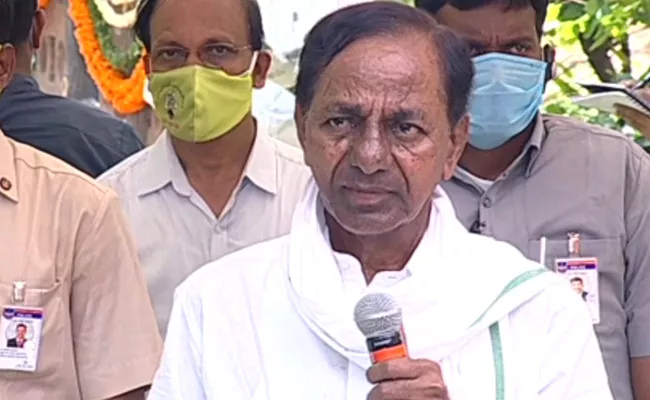 CM KCR Launches 6th Phase Of Haritha Haram At Narsapur - Sakshi