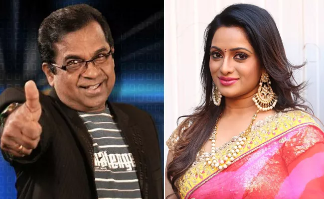 Brahmanandam Accepts Anchor Udaya Bhanu Green India Challenge - Sakshi