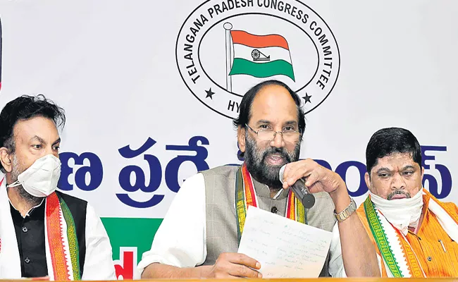 TRS Government Failed To Control Coronavirus In Telangana Says Tpcc Uttam - Sakshi