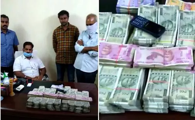 Police Seized 50 Lakh Cash In Visakhapatnam - Sakshi