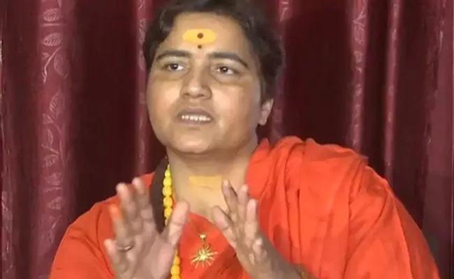 BJP MP Pragya Thakur Born To Foreigners Cannot Be Patriot - Sakshi