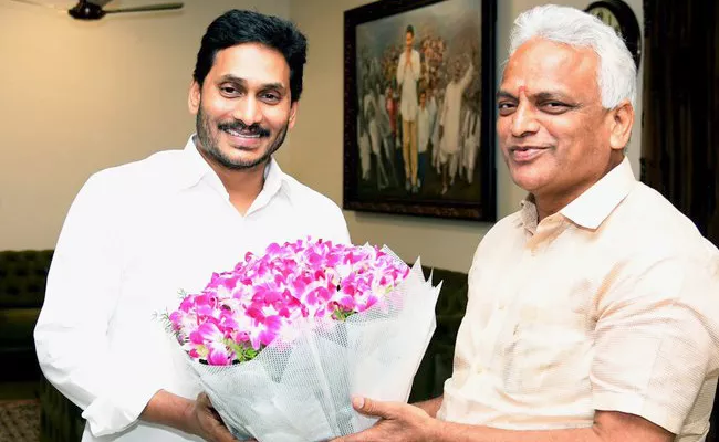 Puducherry Health Minister Malladi Krishna Rao Meets CM YS Jagajn - Sakshi