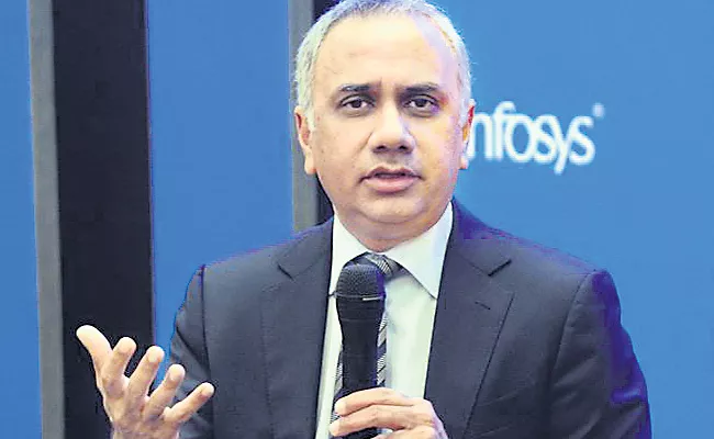 Infosys CEO Salil Parekh Income 34.27 Crore - Sakshi