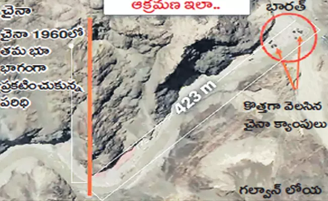 China Army Intruded 423 Meters Into The Indian Territory - Sakshi