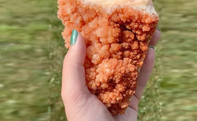 Viral: Woman Finds Crystal Looks Like Fried Chicken - Sakshi