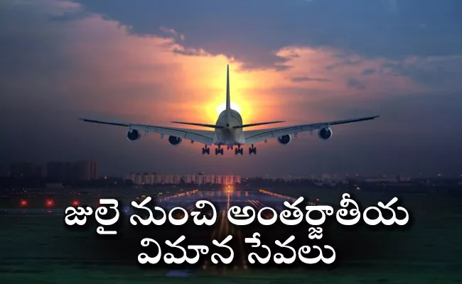 Aviation Ministry Sources Says International Flight Operations May Resume In July   - Sakshi