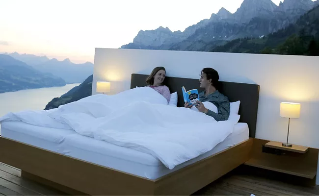 Zero Real Estate Open air hotel rooms started in Switzerland - Sakshi