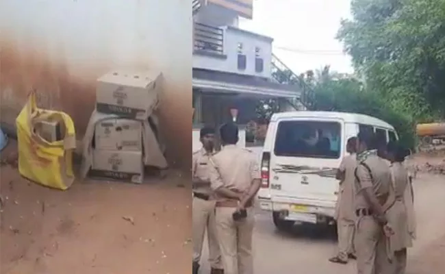 Alcohol Seized At Andhra Jyothi Reporter In Kalyandurg - Sakshi