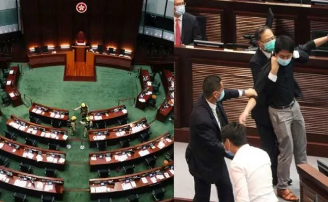 Hong Kong Passes China National Anthem Bill Amid Protests - Sakshi