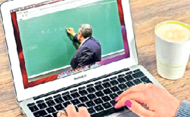 Private schools Collects Higher Fees Name Of Online Classes - Sakshi