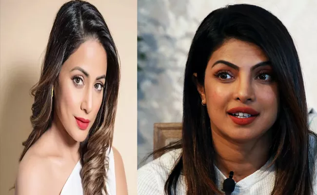 Hina Khan Shares Says Birthday Wishes To Priyanka Chopra With Throwback Picture - Sakshi