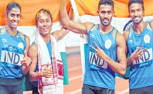 Remembering The 2018 Asian Games Mixed Relay - Sakshi