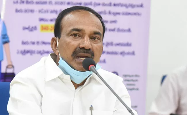 Minister Etela Rajender Review Meeting On Corona - Sakshi