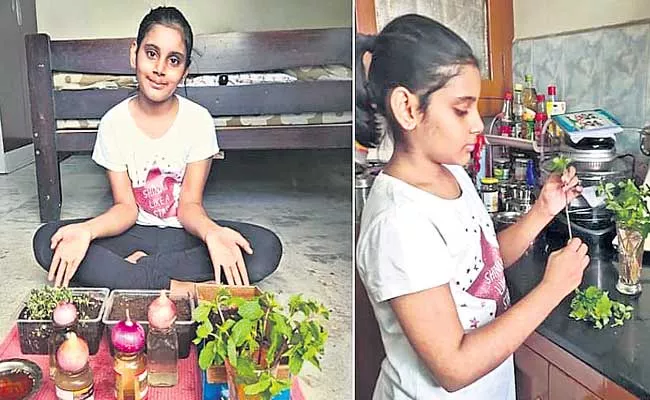 Jennifer Clement Teaching Her Daughter About Cooking In Lockdown - Sakshi