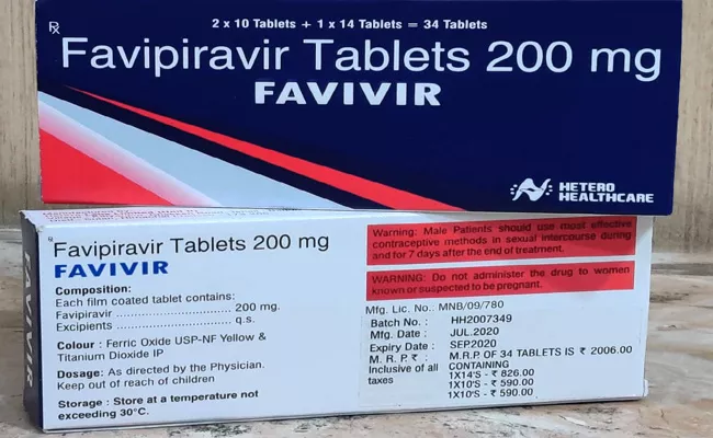 Hetero Launches Generic Corona Antiviral Drug Favipiravir At Rs 59 Per Tablet - Sakshi