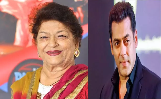 Saroj Khan: Salman Khan Promised To Work With Me When I Was Getting No Work, - Sakshi