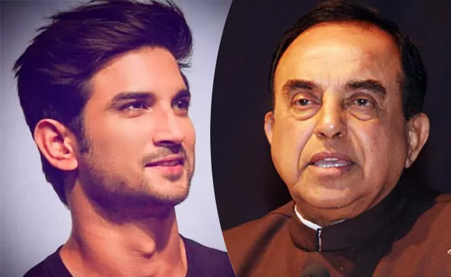 Subramanian Swamy Alleges Sushant Singh Rajput Was Murdered - Sakshi