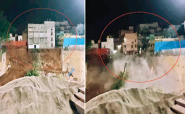 Building Collapsed in Seconds Viral in Social Media Bangalore - Sakshi