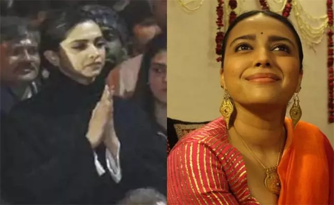 Swara Bhasker Slams That Deepika Padukone Was Paid Rs 5 cr Attend JNU - Sakshi