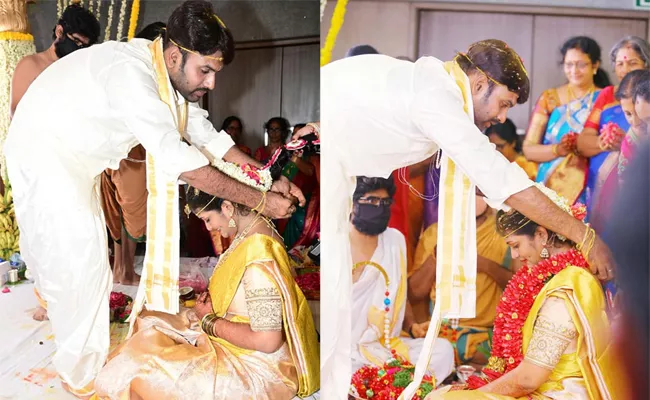 Producer VallurupalliRamesh's Son Raghavendra Maharshi's Wedding - Sakshi