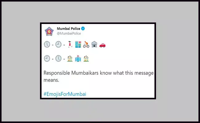 Decode This Message Hidden In Emojis From Mumbai Police - Sakshi