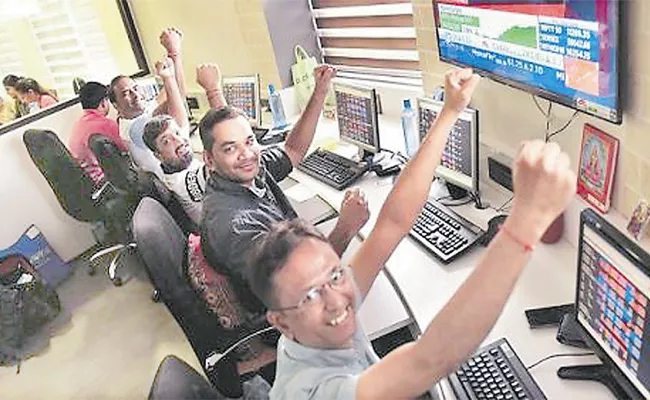 Sensex surges 466 points to close at 36487 points - Sakshi