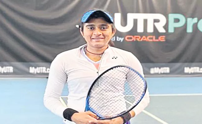 Pranjala Yadlapalli Became The Champion In UTR Pro Tennis Series Tournament - Sakshi