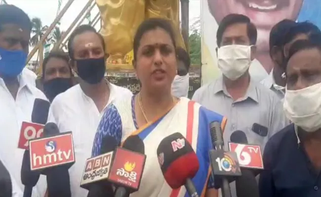 MLA Roja Challenges TDP MLAs In Chittoor - Sakshi